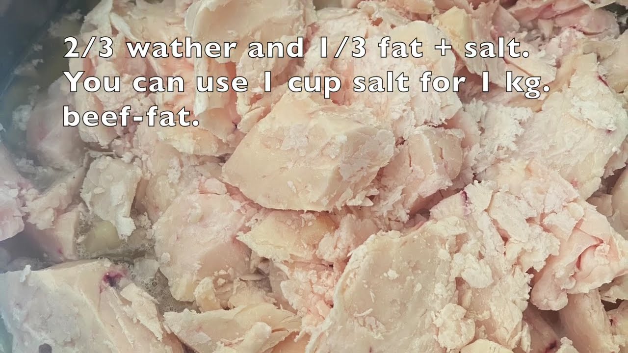 Gardentips and beef-fat