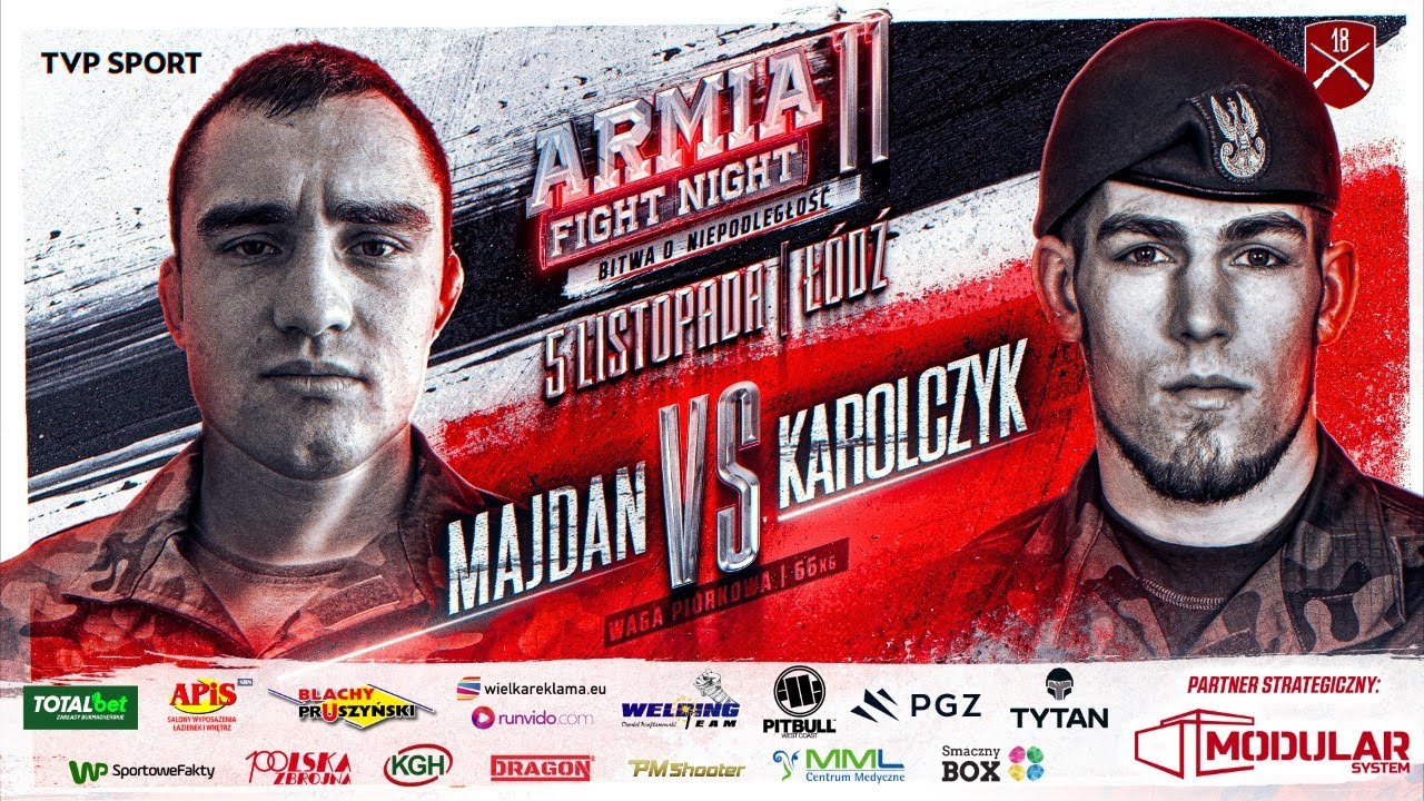 ARMIA FIGHT NIGHT 11: MILLER VS. POLISZCZUK W WALCE WIECZORU