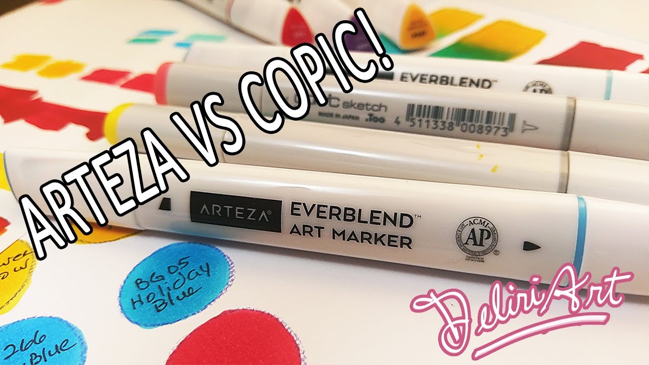 Not Sponsored!  Arteza VS Copic - Arteza Everblend  Marker First Impressions