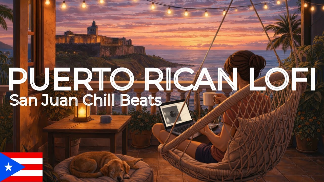 Puerto Rican Lofi - San Juan Chill Beats | 1 Hour Study Music, Caribbean Vibes, Relaxing Lo-Fi