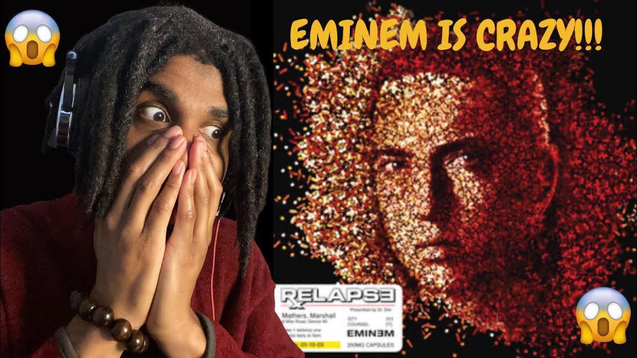FIRST LISTEN THIS WAS SO INSANE!!! EMINEM RELAPSE ALBUM REACTION