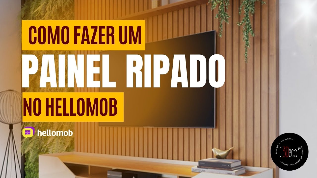 COMO FAZER UM PAINEL RIPADO NO HELLOMOB | D3DECOR®