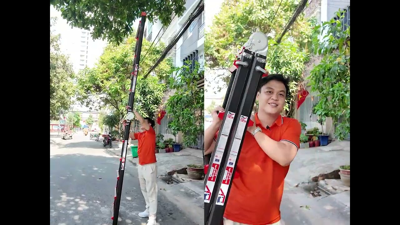 Thang Nhôm Gấp Đa Năng DIY MTL 44 45 46 Cao 5.12m, Chịu Tải 150kg, Công Nghệ Mỹ, Tiêu Chuẩn Châu Âu