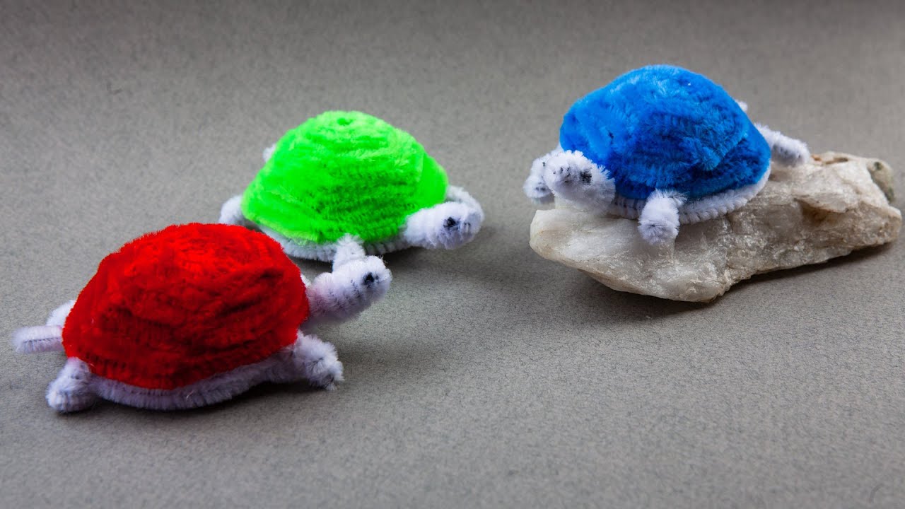 How to make a turtle from chenille wire (Pipe Cleaner) | Turtle Pipe Cleaner 