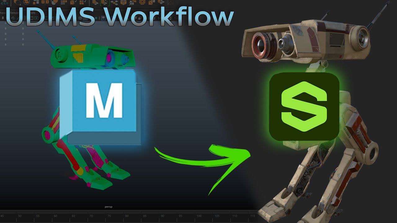 How to Setup UDIMS and Import them into Substance Painter