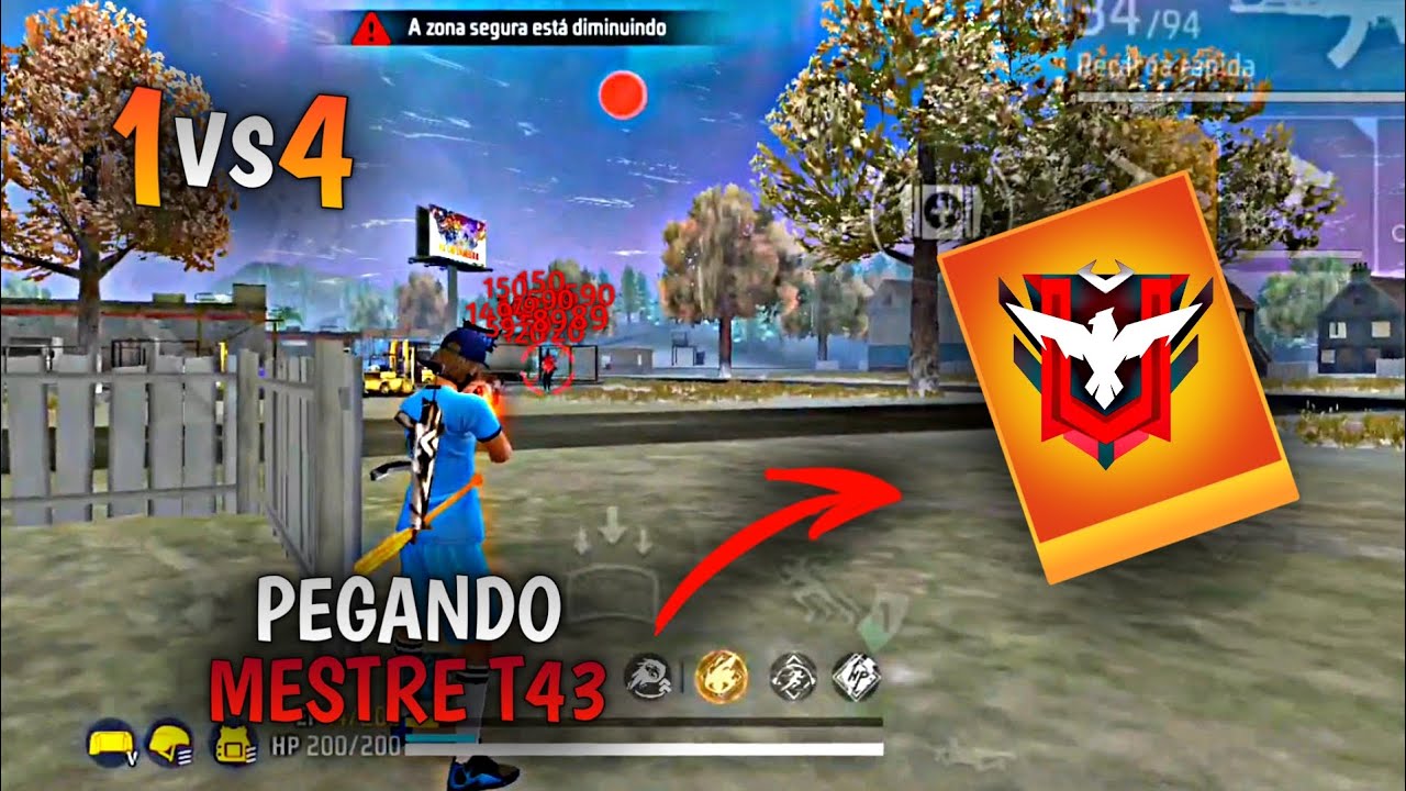 PEGANDO MESTRE NA NOVA TEMPORADA DO FREE FIRE!! SOLO VS SQUAD RANQUEADA FREE FIRE