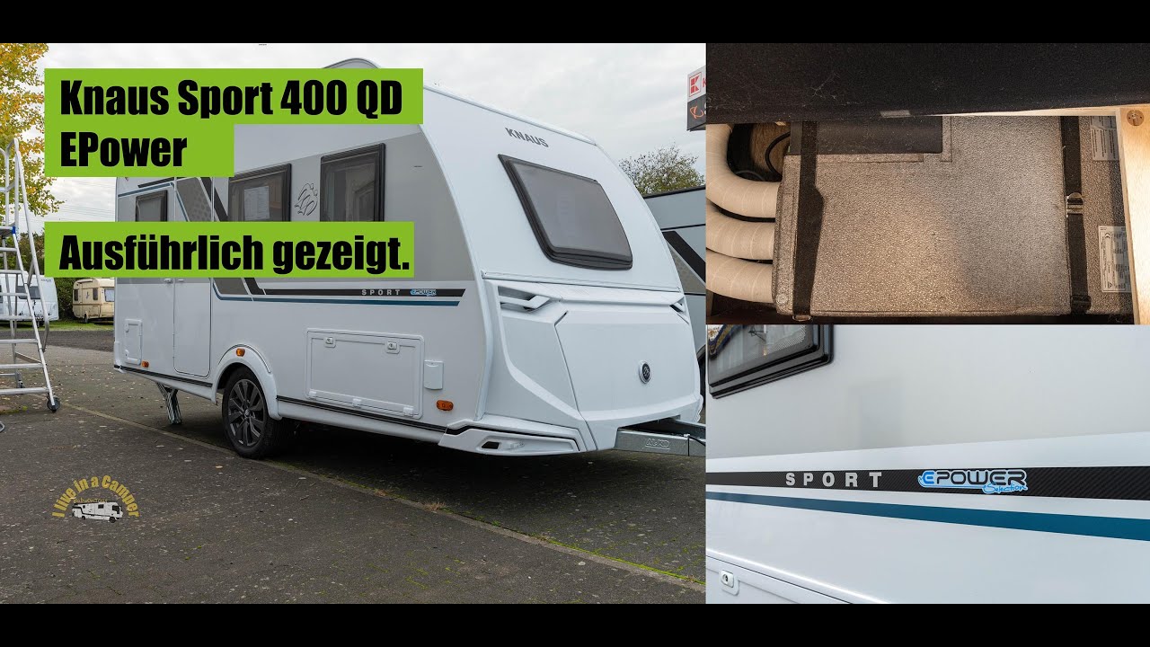 Wohnwagen Knaus Sport 400 QD EPower. Ausführlich gezeigt.