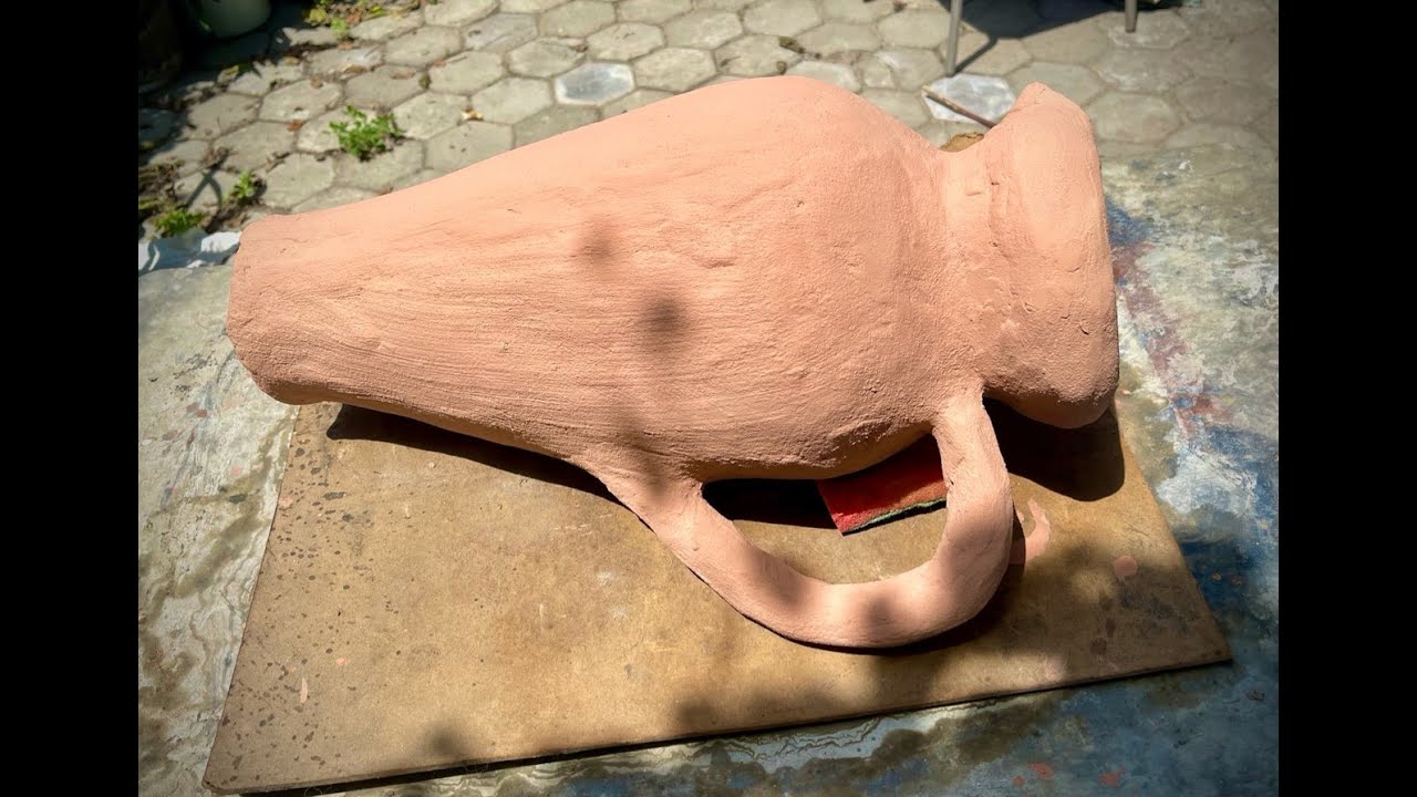 How to make an amphora from cement with your own hands? Art concrete. Как сделать Амфору из цемента?