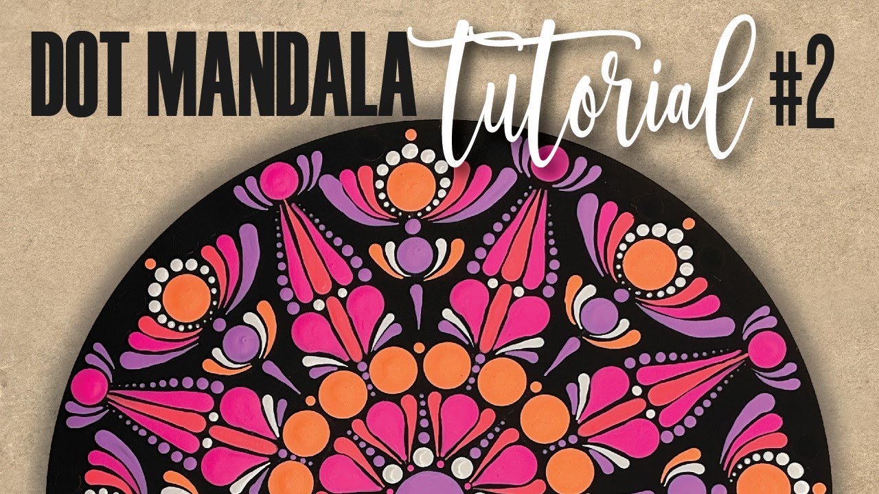 Fluoro Dot Mandala - Tutorial Step by Step