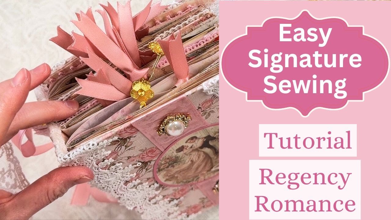 S2E11 Beginner Friendly: Easy Sewing Signatures into a Journal Cover | Journal Closure | Tutorial 🌸