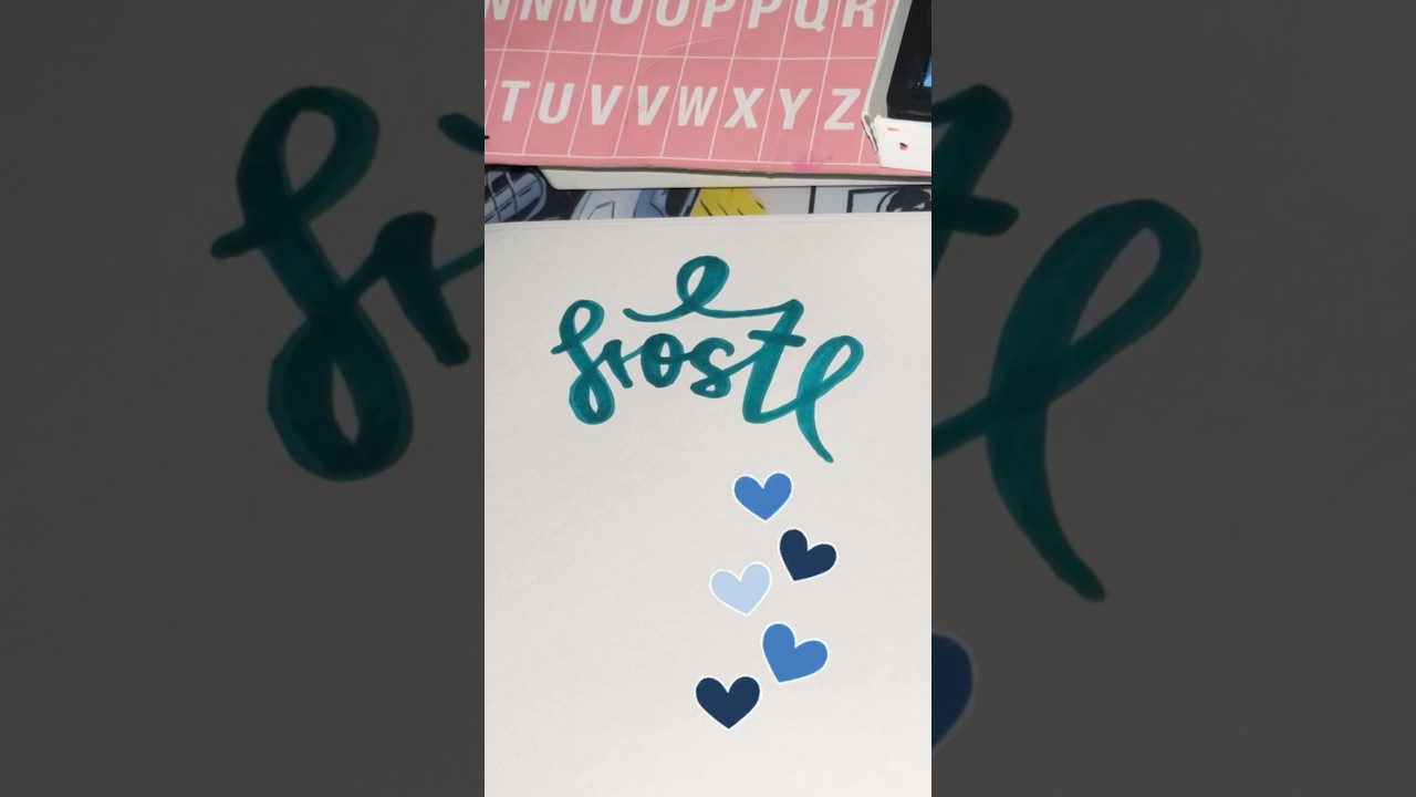 &ldquo;Frost&rdquo; ❄️🥶 #art #shorts #lettering