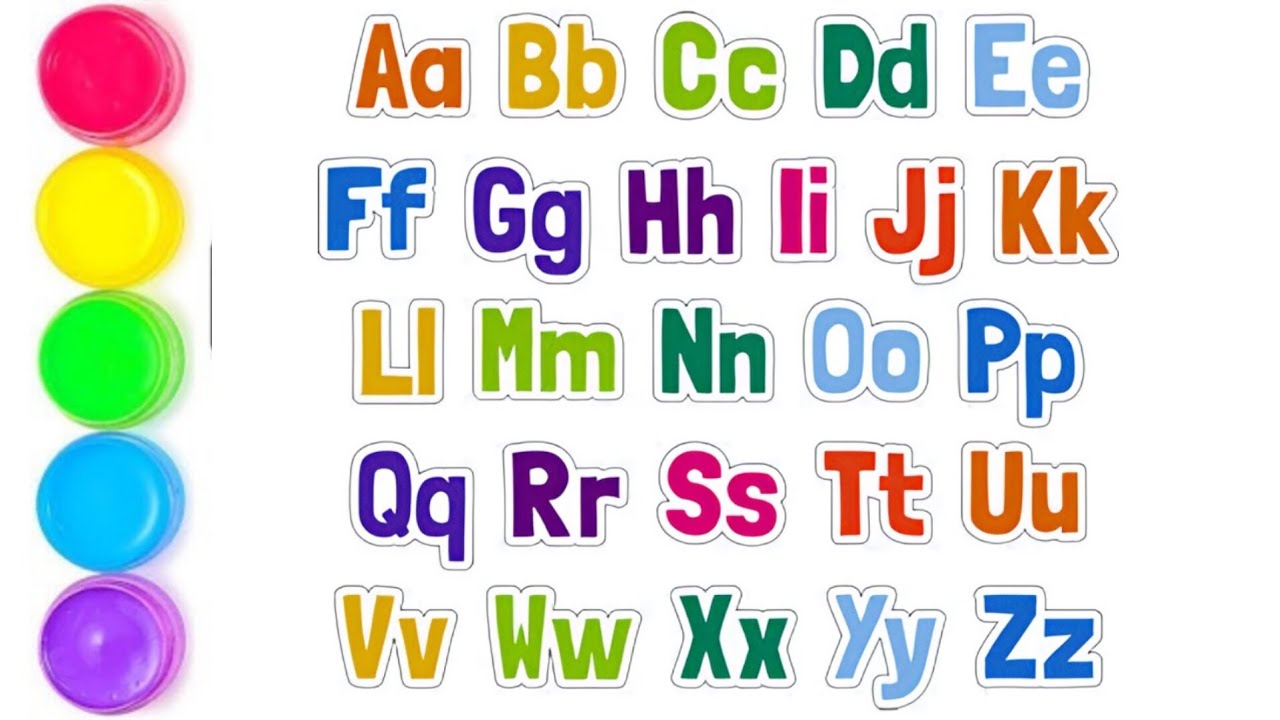 Alphabet, ABC song, ABCD, A to Z, Kids rhymes, collection for writing along dotted lines for toddler