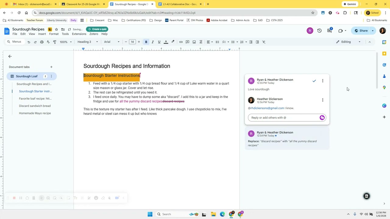 Collaborative Editing & Feedback