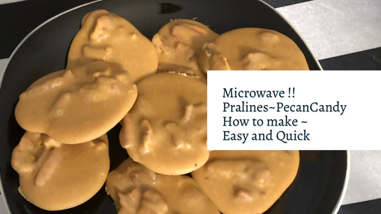 Microwave Pralines ~ Pecan Candy ~ How to make