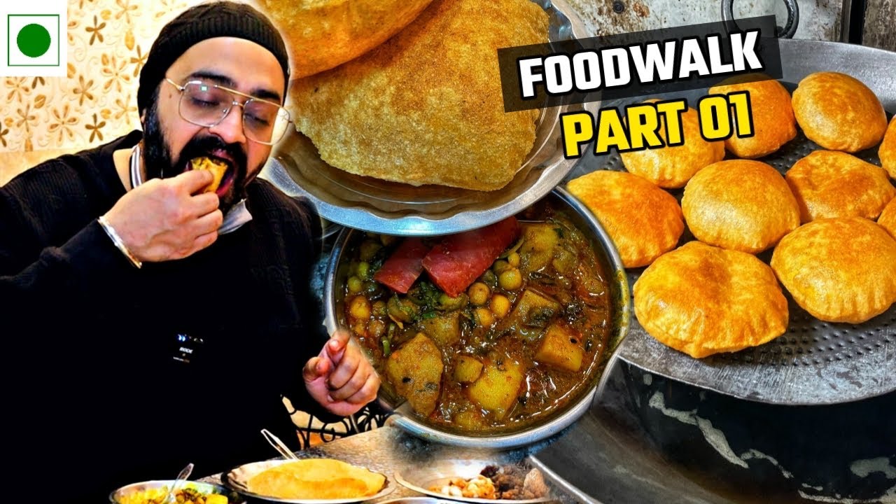 ₹60 Desi Ghee Street Food 🥘 | 100yrs Old Shop | Food Walk Old Delhi 🚶‍♂️
