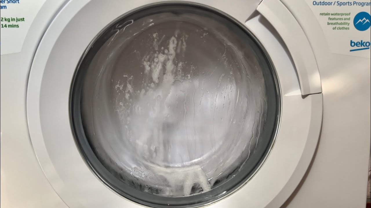 Beko WRE6512BWW Washing Machine | Unbalanced 1000rpm Spin on Spin + Drain Cycle