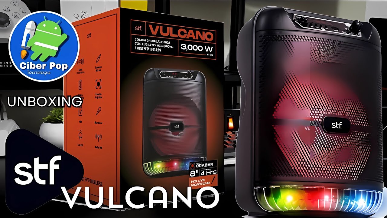 Bocina bluetooth STF VULCANO RGB | Unboxing, Precio y Características