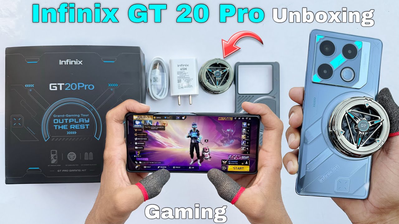 Infinix GT 20 Pro unboxing and gaming test this is gaming phone Mediatek Dimensity 8200 Ultimate CPU