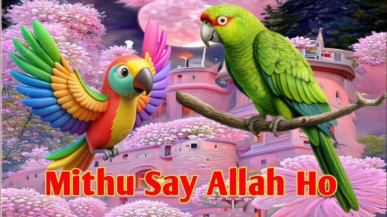 Talking Parrot Saying Allah Hoo and Many more words