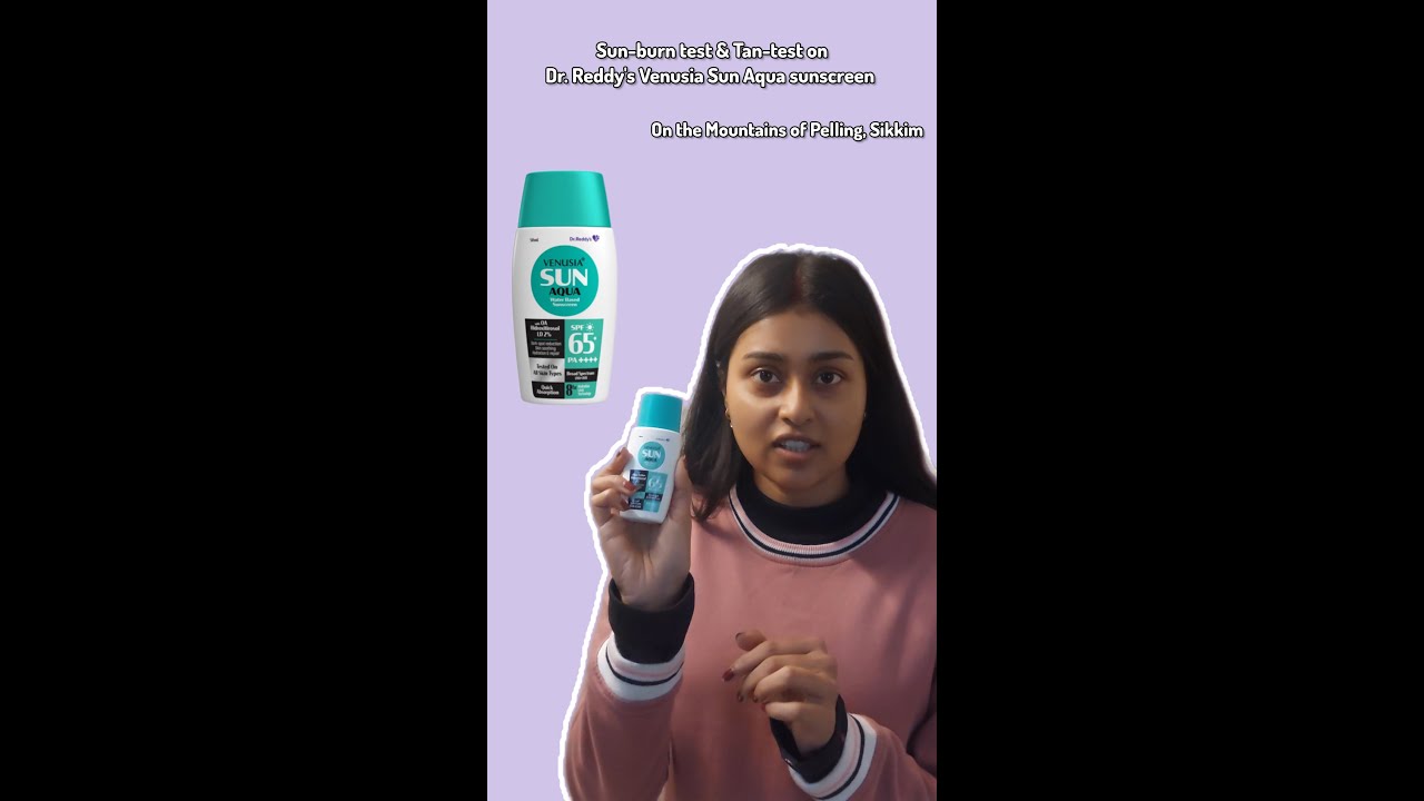 Тест на загар солнцезащитного крема Dr. Reddy's Venusia Sun Aqua в горах 🧪