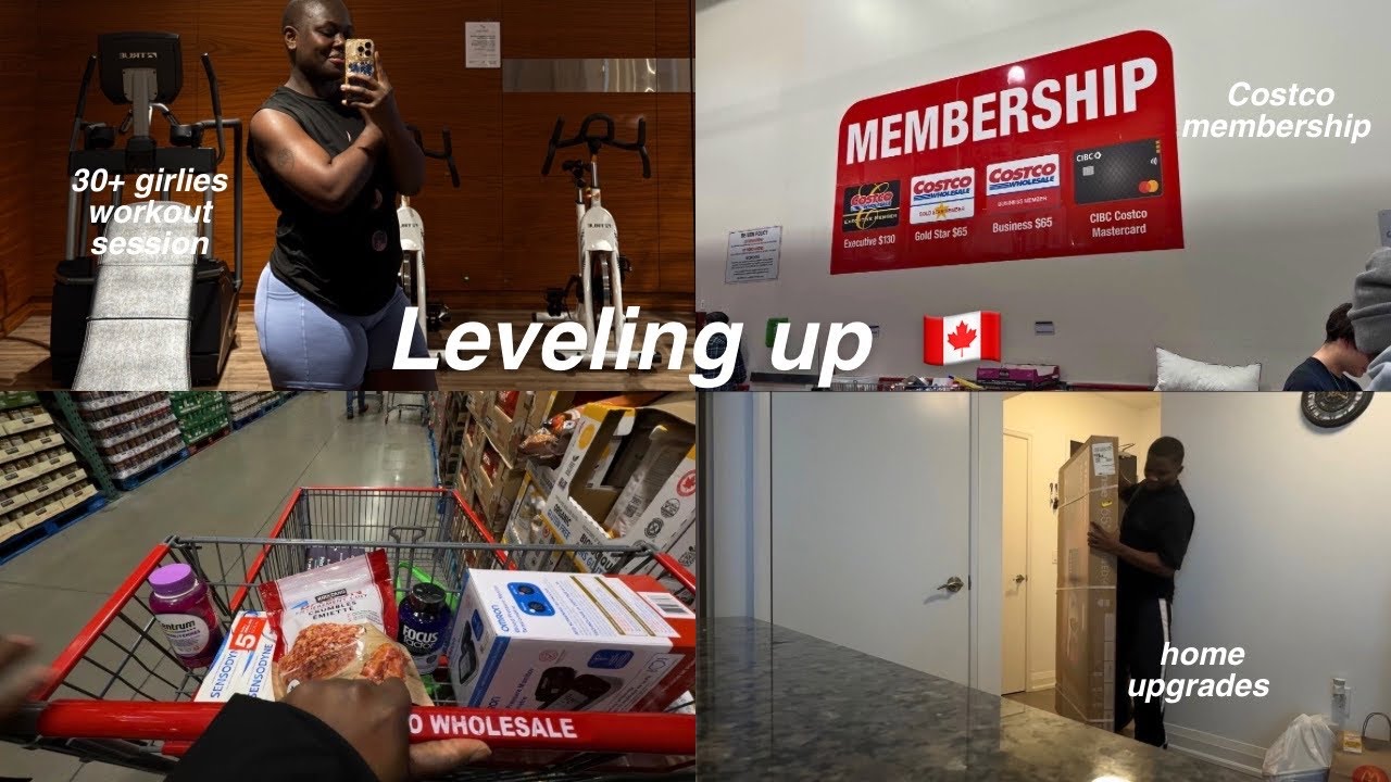 I got a Costco Canada Membership! 🛒 Home Upgrades, Grocery Shopping & 30+ Workout Session, cook w/me