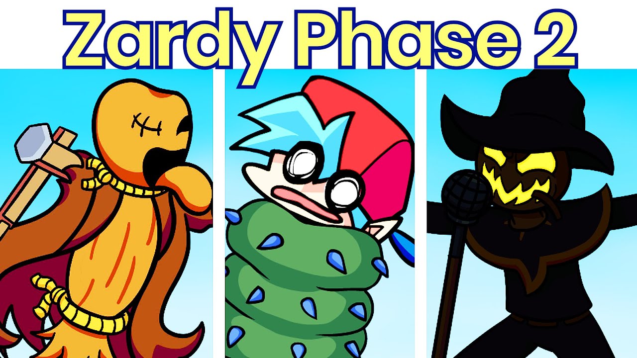 Friday Night Funkin': VS Zardy Phase 2 Week (ft.CableCrow) [FNF Mod/Bushwhack] - Zardy Foolhardy