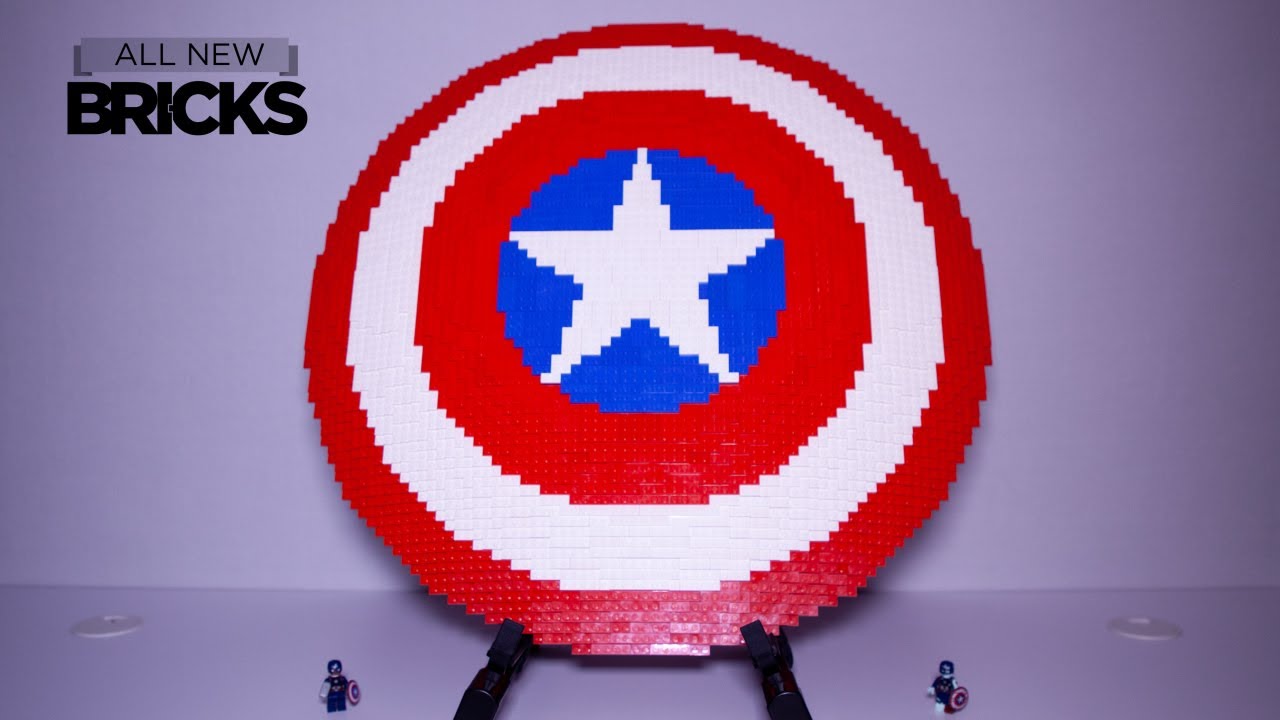 Lego Marvel Captain America Shield Speed Build by Bricker Builds