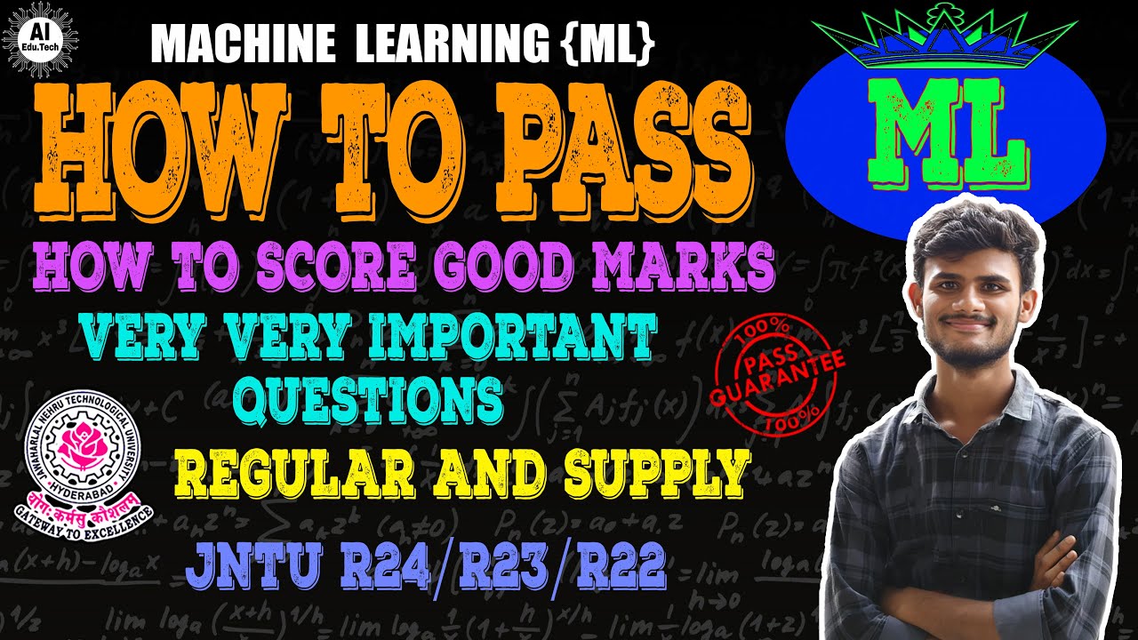 ML-Important questions-How to pass-Btech 3rd year-R22-Jntuh