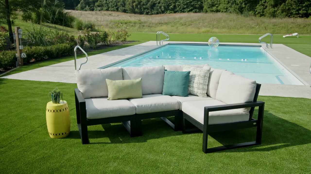 Polywood EDGE 4-Piece Modular Deep Seating Set | Built for Northwest Living