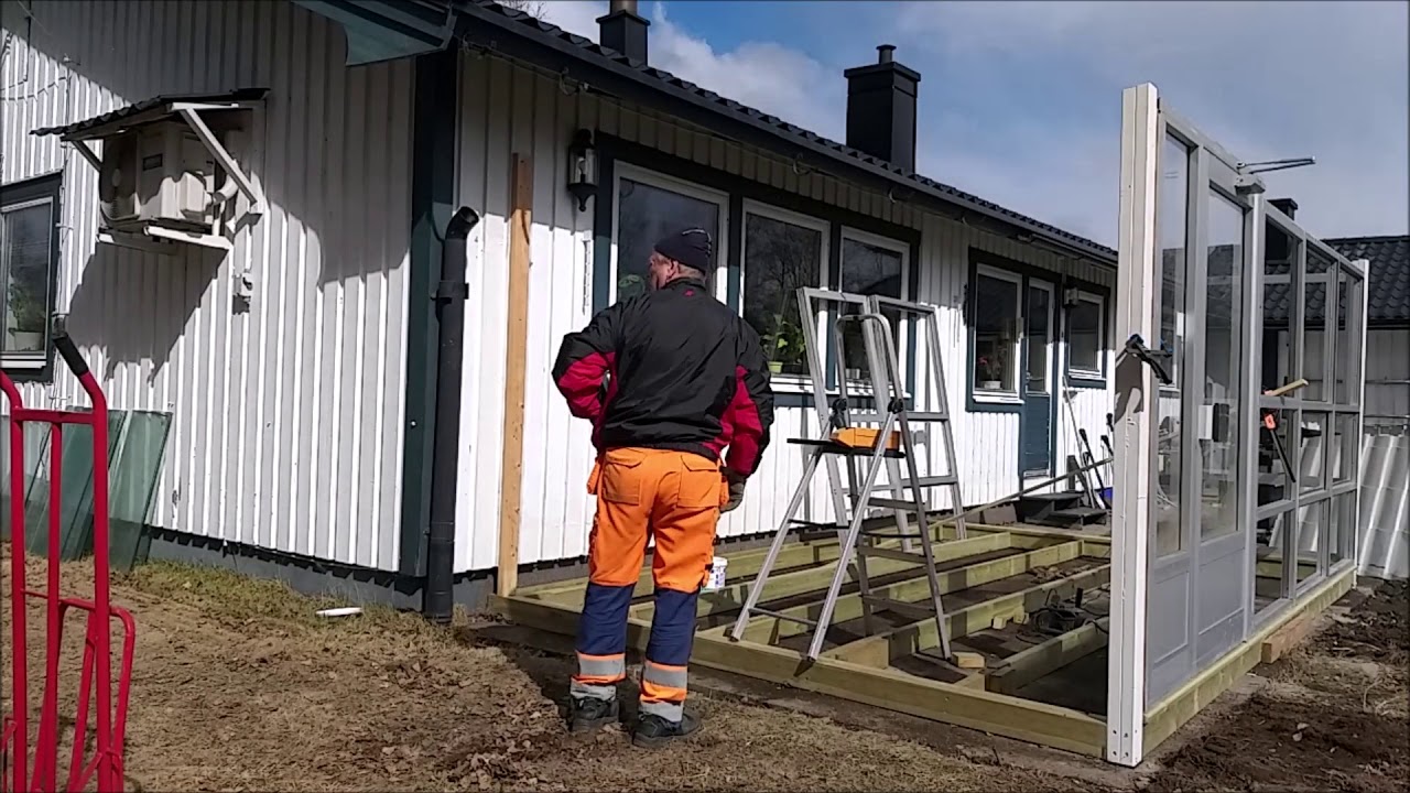 River gammal altan och bygger glashus, del 5