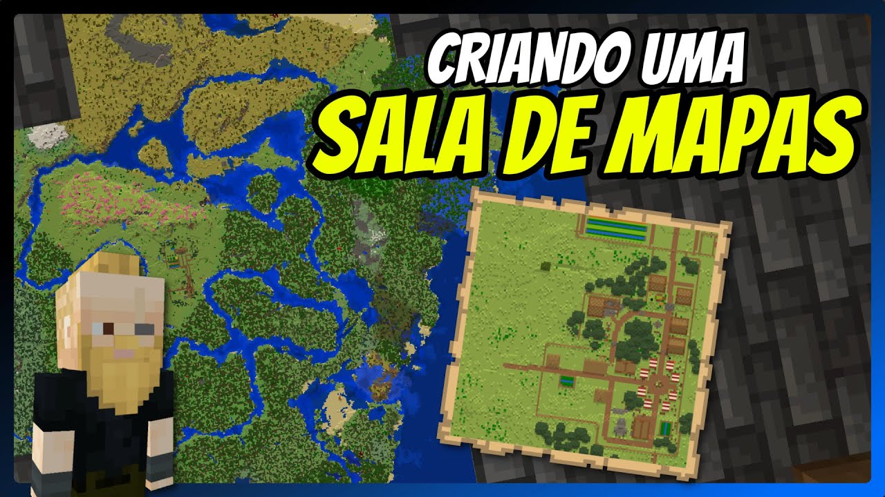 CONSTRUINDO UMA SALA DE MAPAS - Minecraft Survival 05