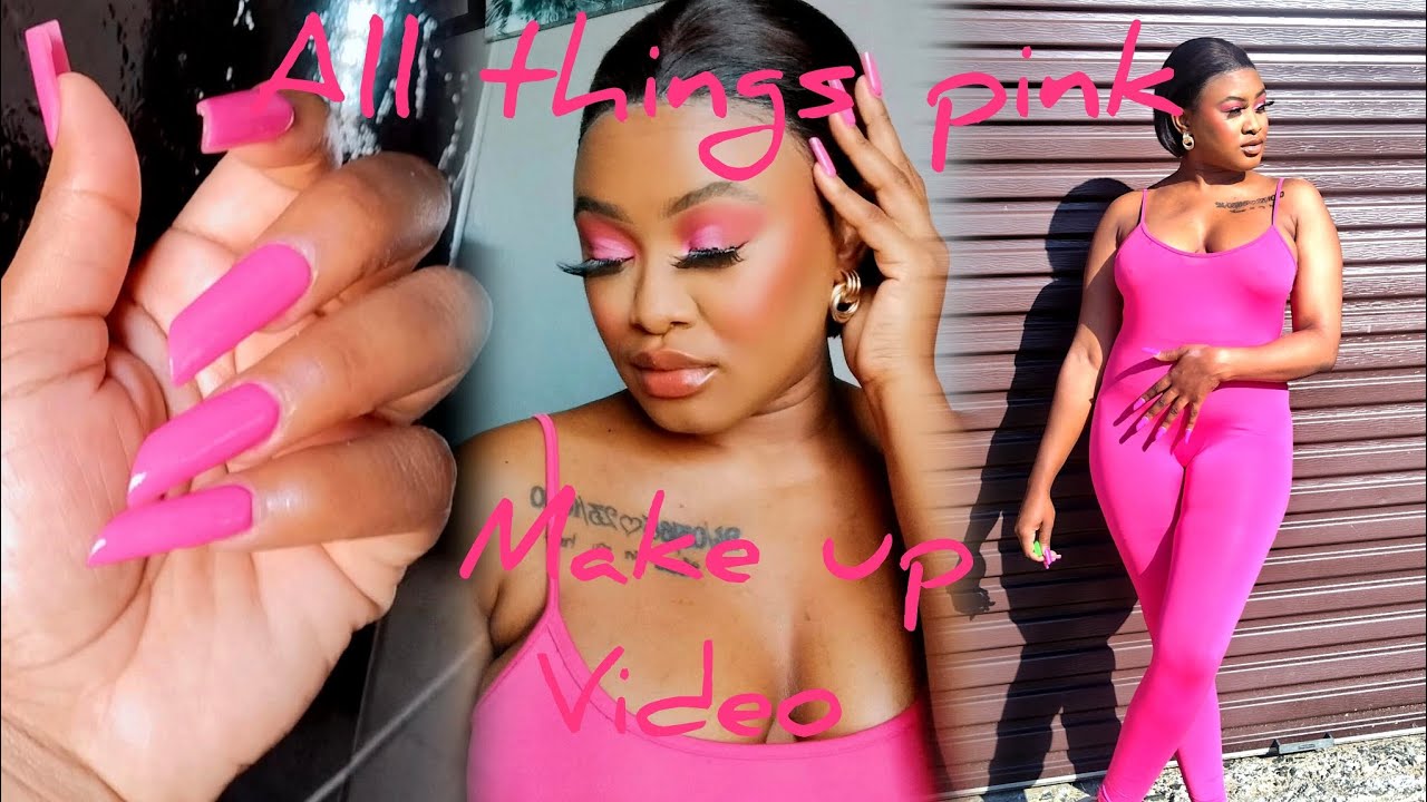 pink make up video💕 | all things pink 💓