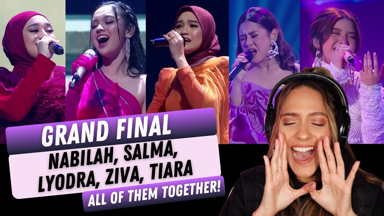 Salma, Nabilah, Lyodra, Ziva &Tiara | GRAND FINAL | INDONESIAN IDOL 2023 | REACTION!!
