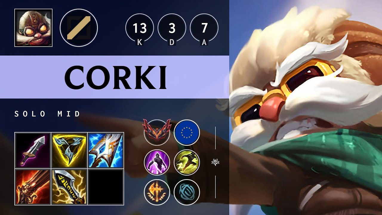 Corki Mid vs Syndra - EUW Grandmaster Patch 25.16