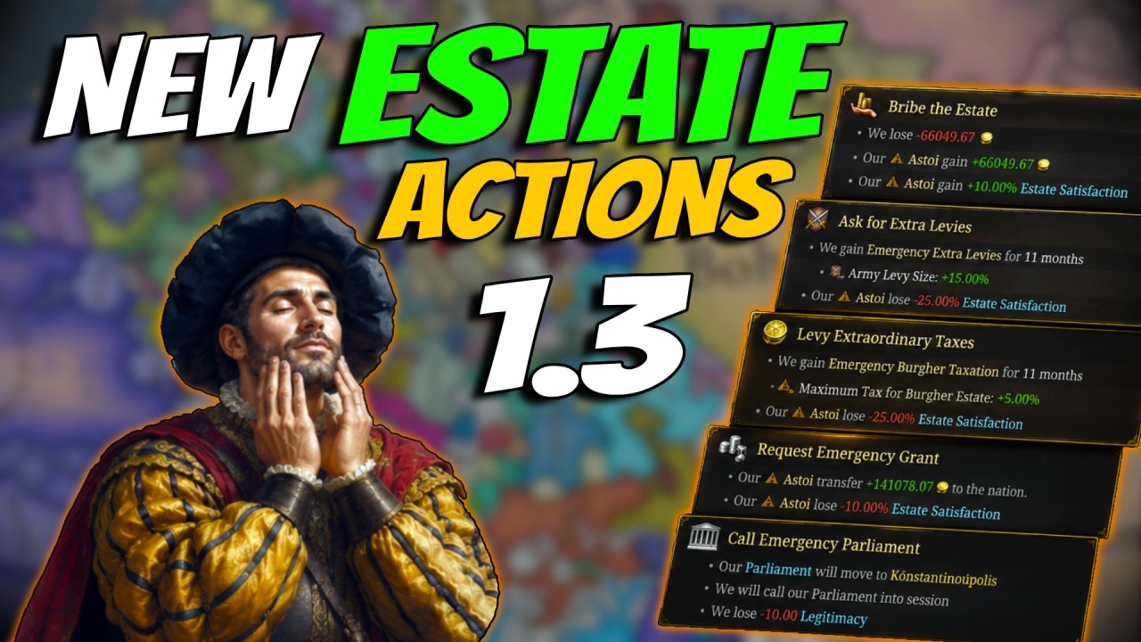 NEW 1.3 Estate Actions in EU5 Are Actually INSANE!