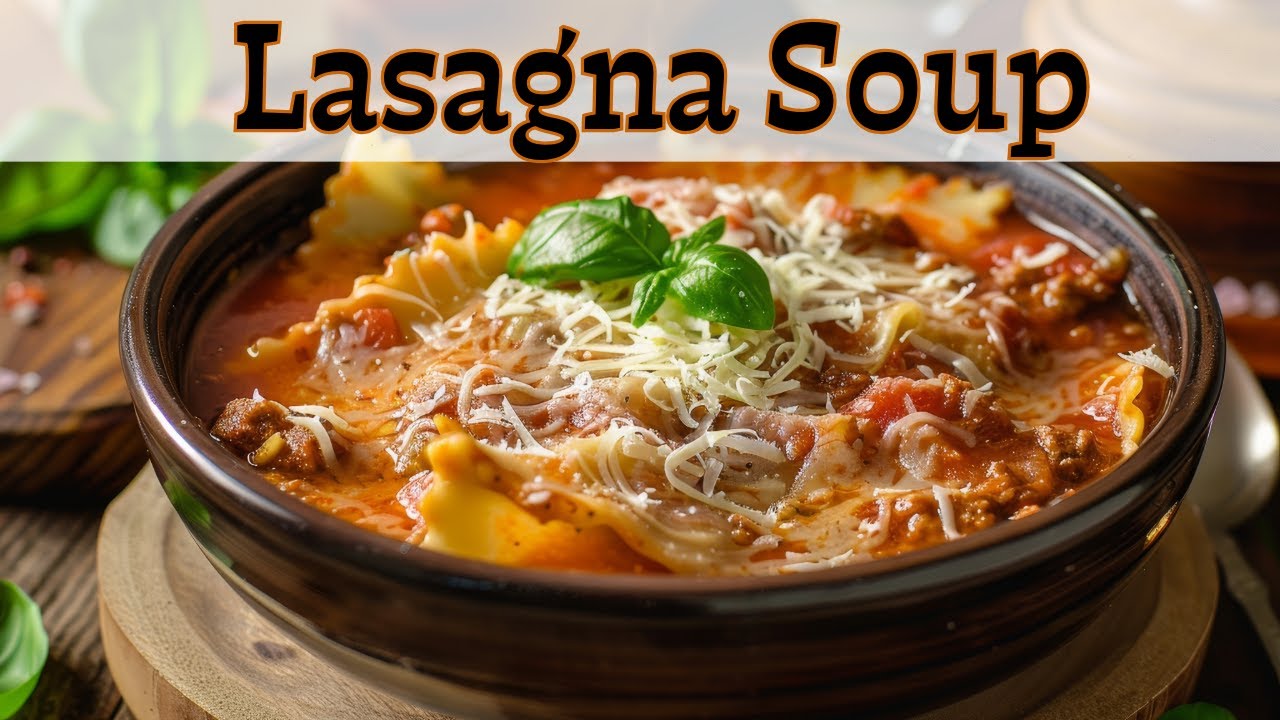Simple Lasagna Soup Recipe!