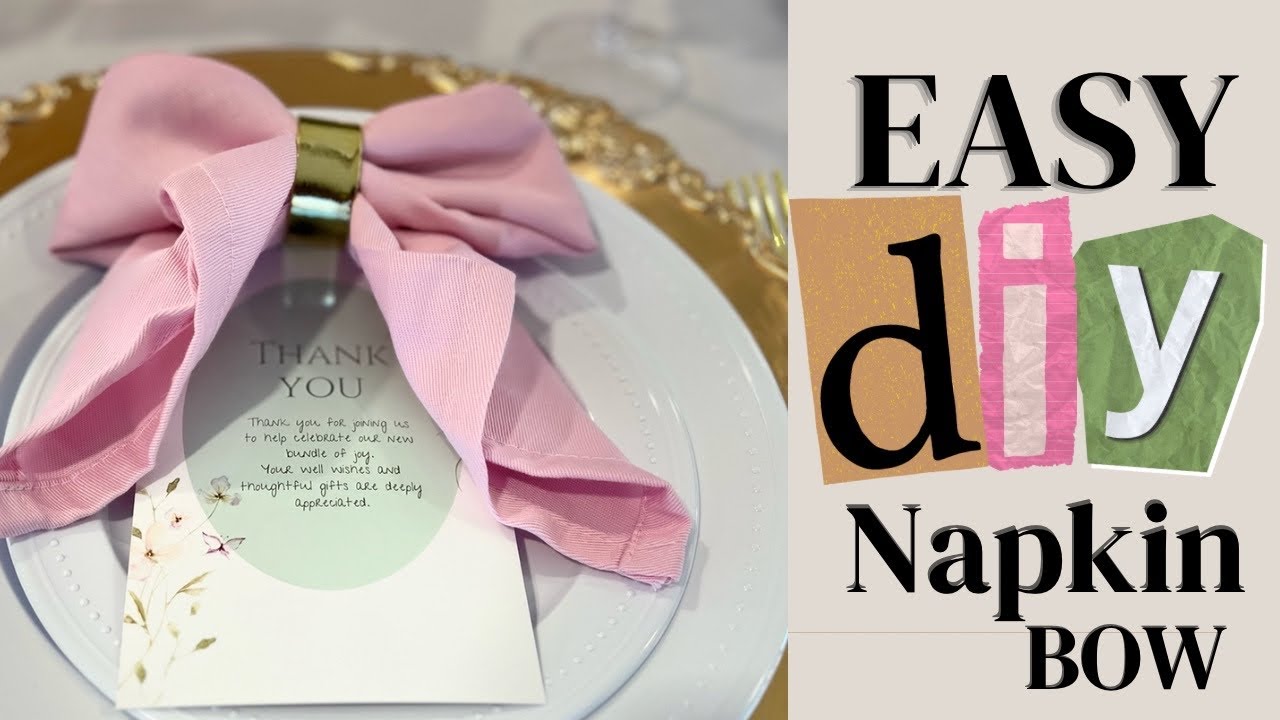 How to fold a napkin | DIY Napkin Bow