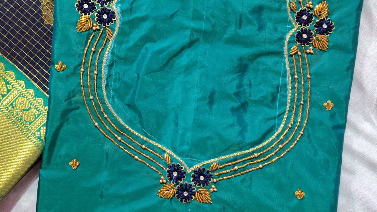 1500 Range Aariwork blouse design/simple aariwork blouse design/trending Aariwork blouse design