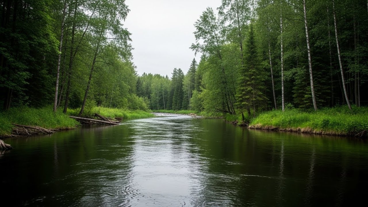River Ambience 🌿 Flowing Water Sounds for Meditation and Deep Sleep Calm #1599
