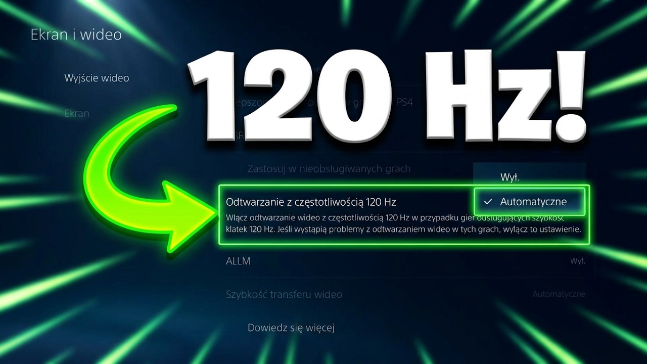 Jak włączyć 120 Hz na PS5/PS5 Pro - Ustaw 120 Hz odświeżania ekranu
