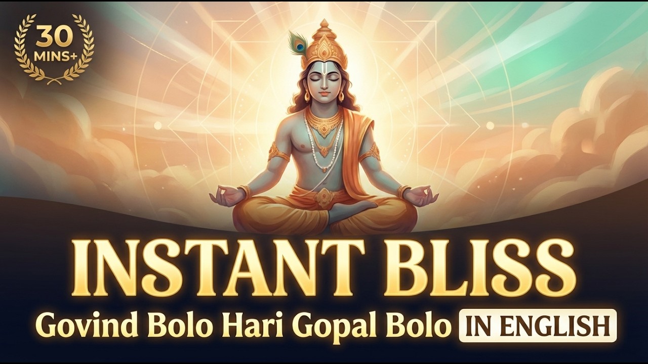 Powerful Friday Mantra to Remove Anxiety Immediately | Krishna's Govind Bolo Hari Gopal Bolo