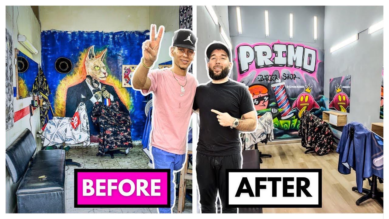 Barbershop Transformation: Helped a barber from Cali Colombia
