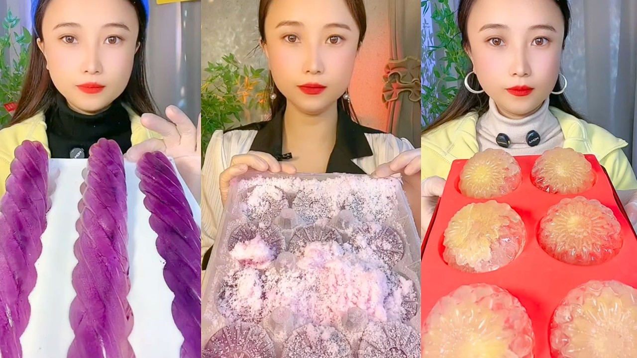 Homemade Chinese Ice Eating ASMR | Soft Frozen Desserts & Snow Ice Sounds #130