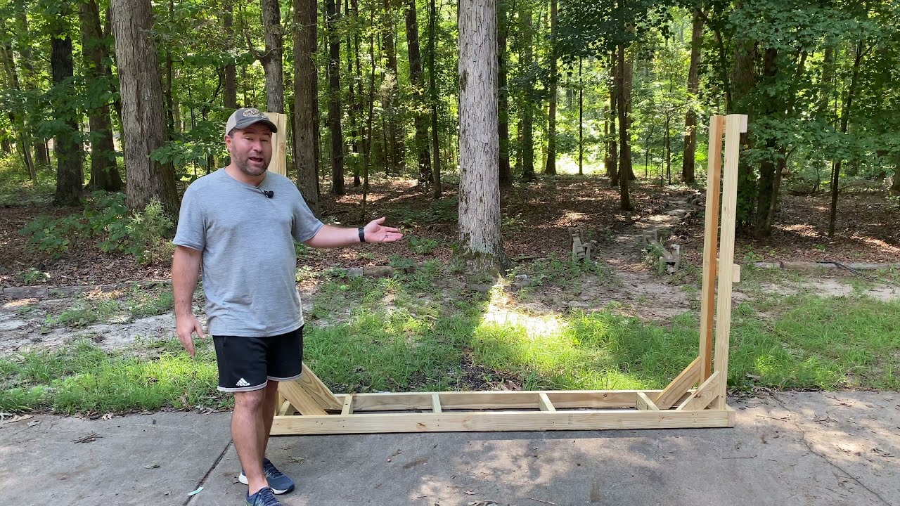 How to Build a Firewood Rack Using Only 2x4's for $28!