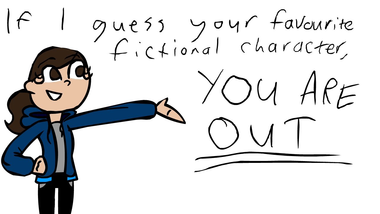 If I guess your favourite fictional character, you're OUT (read description)