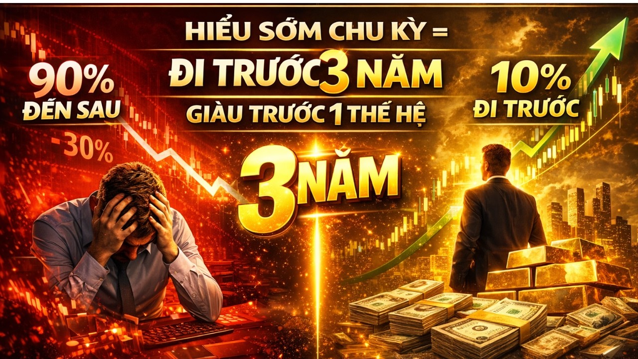 HIỂU SỚM CHU KỲ = ĐI TRƯỚC 3 NĂM, GIÀU TRƯỚC 1 THẾ HỆ | Đường Đến Triệu