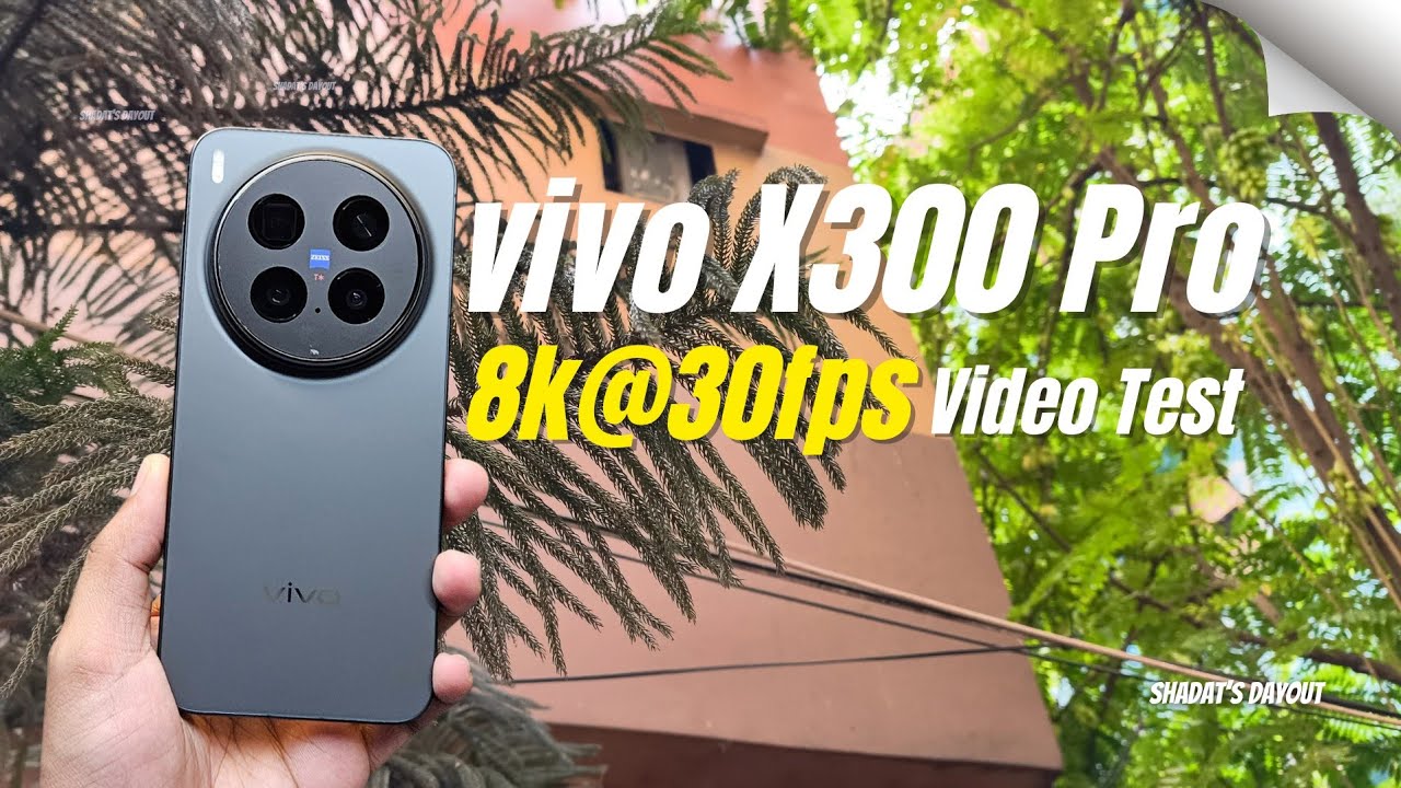 Vivo X300 Pro 8K Video Test | 8K@30fps Camera Sample, Stabilization & Audio Quality