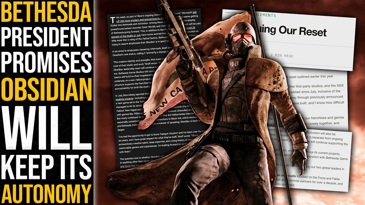 Bethesda Says Obsidian Will Keep Its Autonomy - Inside Games Daily