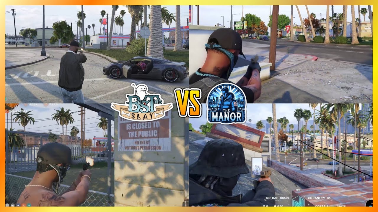 Besties vs Manor At Ganton Courts | NoPixel 4.0 GTA RP
