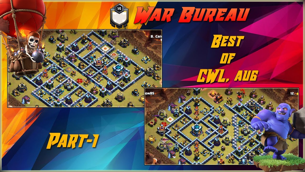 Best Of AUGUST CWL 2020 War Bureau= PART-1 | TH13 War Recap #103 | Clash Of Clans | 2020 |
